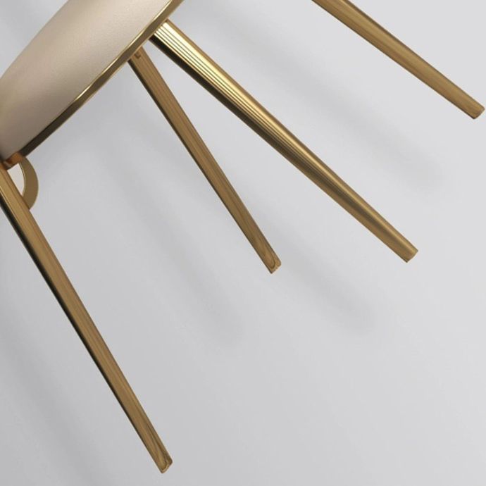 Glam Upholstered Dining Chairs Faux Leather Kitchen Dining Chair Clearhalo 'Dining Chairs' 'Dining Tables & Seating' 'dining_chair' 'furn' 'furn_dining_chair' 'Furniture' 'Kitchen & Dining Furniture' 1200x1200_d2b4f1ff-216e-4046-a446-248da8183edb