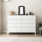 Modern Dresser Solid Wood Storage Chox Profirer con 8 cajones