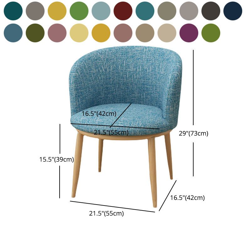 Modern Style Natural Iron Arm Chair Upholstered Side Chair for Dining Room Clearhalo 'Dining Chairs' 'Dining Tables & Seating' 'dining_chair' 'furn' 'furn_dining_chair' 'Furniture' 'furniture_dining_chair' 'Kitchen & Dining Furniture' 1200x1200_d2b642c1-cf33-446c-9571-e2a6200bb4dc