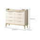 Glam Stone Chest Bedroom Storage Chest in White with Metal Legs Clearhalo 'Bedroom Furniture' 'Dressers & Chests' 'dressers_chests' 'furn' 'furn_dressers_chests' 'Furniture' 1200x1200_d2b9cece-67ad-4b3f-b88a-a77d0d1483de