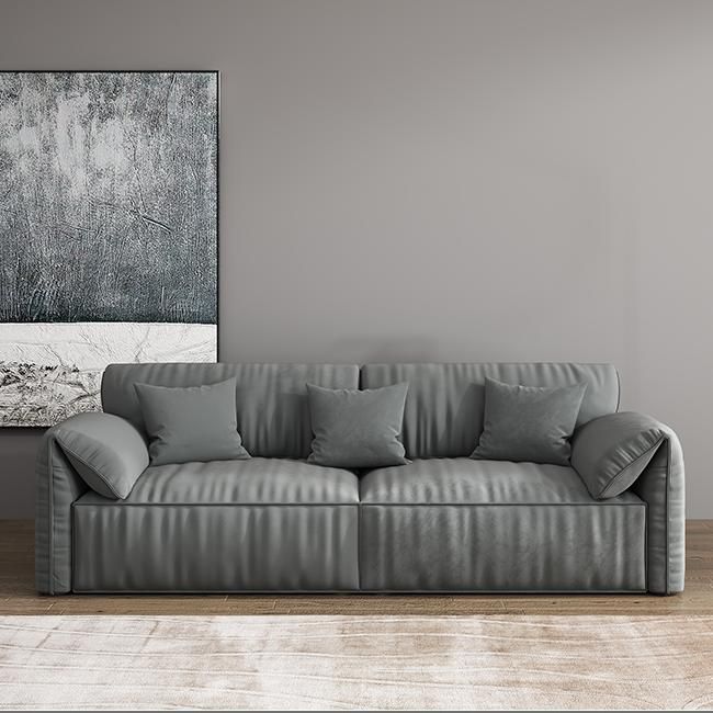 Sofa de terciopelo 37.40 "D x 31.49" H Sofá de brazo superior de almohada para sala de estar