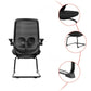 Modern No Wheels Desk Chair Microfiber Black High Back Chair Clearhalo 'furn' 'furn_office_chair' 'Furniture' 'Office Chairs' 'Office Furniture' 'office_chair' 1200x1200_d2bbf434-4830-4dde-9d02-5403aee754ff
