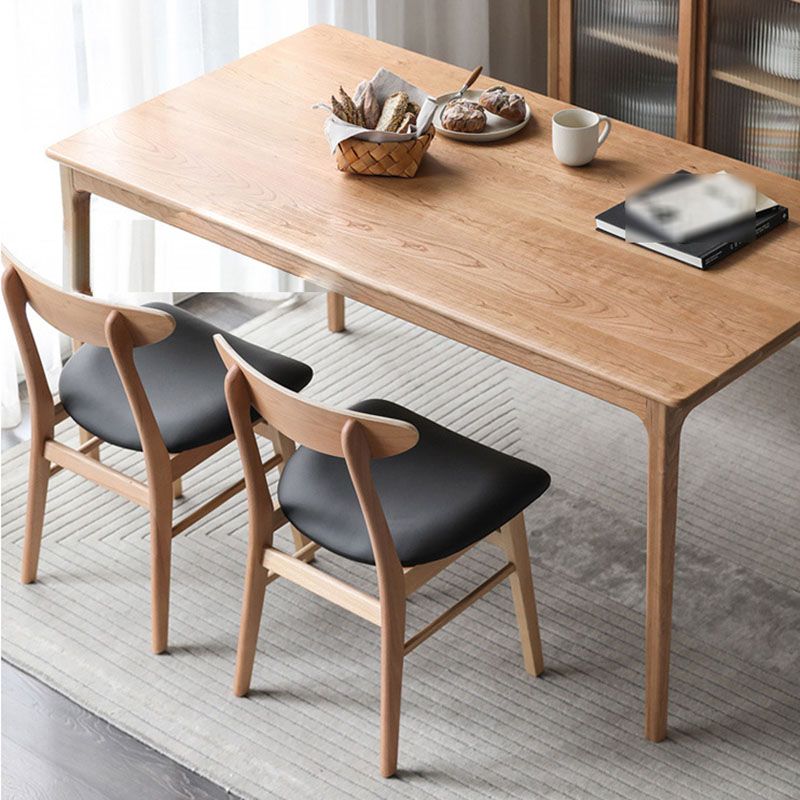 Contemporary Style Dining Chairs Armless Side Chairs with Wooden Legs Clearhalo 'Dining Chairs' 'Dining Tables & Seating' 'dining_chair' 'furn' 'furn_dining_chair' 'Furniture' 'furniture_dining_chair' 'Kitchen & Dining Furniture' 1200x1200_d2bd09ed-bd5a-477f-bbaa-cf1e6ca010be