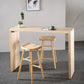 Full Natural Bar Table Set Contemporary 1/2/3 Pieces Rectangular Pub Table Set