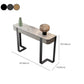 Tavolo da console a mezzaluna moderna Tabella di divano console in pietra in oro/grigio/nero