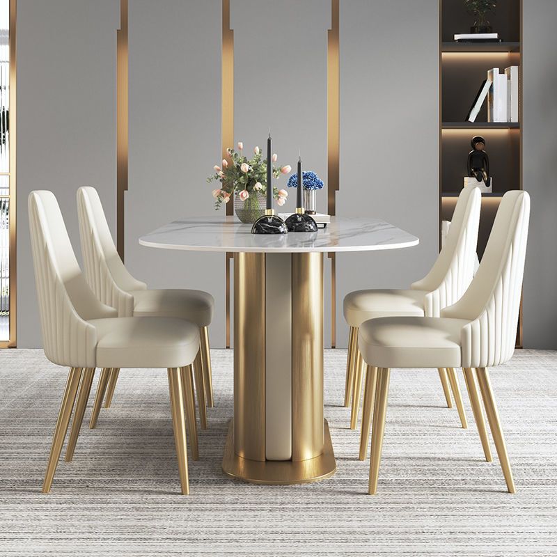 Sedie da pranzo e d'accento glamour Sedia laterale curva Parsons per interni