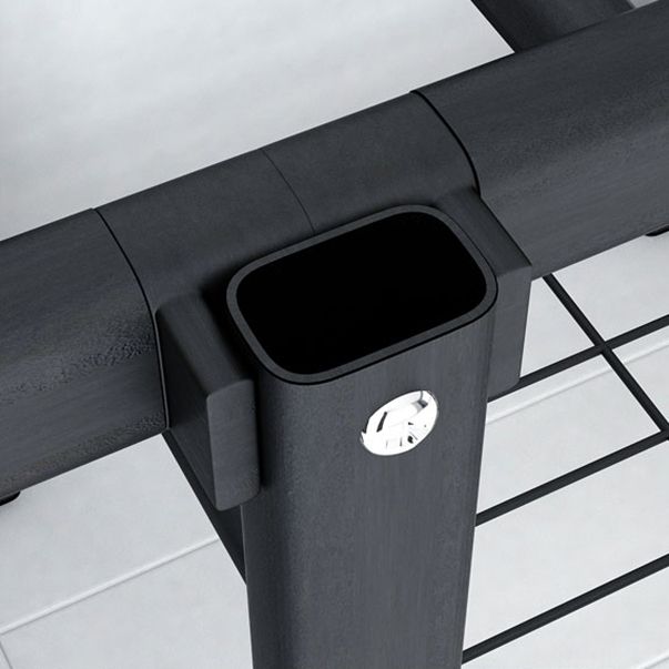 Industriegarderobe Armoire Schwarzer Aufbewahrungsschrank für Schlafzimmer