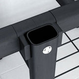 Industriegarderobe Armoire Schwarzer Aufbewahrungsschrank für Schlafzimmer