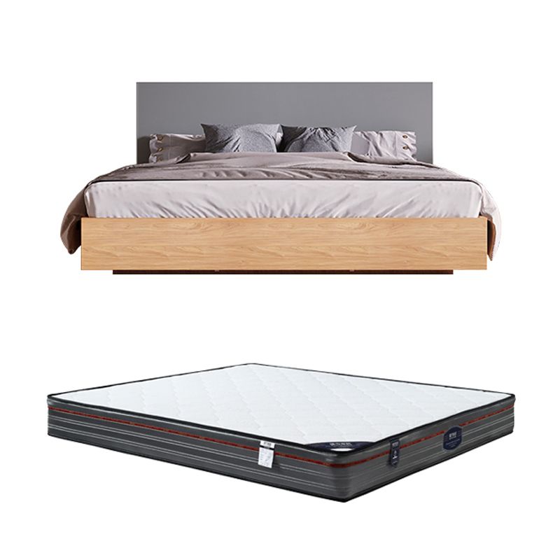 Lit de panneau de rangement soulevez le lit de panneau de panneau rectangulaire naturel