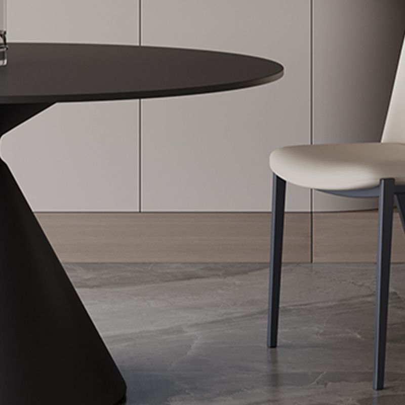 Sintered Stone Home Dining Table Modern Round Dining Room Table Clearhalo 'Dining Tables & Seating' 'Dining Tables' 'dining_table' 'furn' 'furn_dining_table' 'Furniture' 'Kitchen & Dining Furniture' 1200x1200_d2c41057-f5ad-4612-9488-55ce7e21e37e