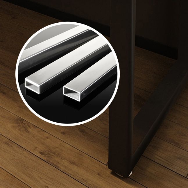 Bureau d'écriture rectangulaire contemporain Home Bureau de bureau en bois massif avec jambes