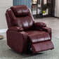 Mid-Century Modern Faux Leather Club Chair Recliner Massage Home Theater Recliner Clearhalo 'Chairs & Seating' 'furn' 'furn_recliners' 'Furniture' 'Living Room Furniture' 'Recliners' 1200x1200_d2c9e2ee-4c4c-4246-97b3-b32ec1f8bd8c
