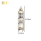 Glam Vertical Standard Bookshelf Iron Frame Manufactured Wood Shelf Bookshelf Clearhalo 'Bookcases' 'furn' 'furn_bookcases' 'Furniture' 'furniture_bookcases' 'kitchen' 'kitchen_bookcases' 'Living Room Furniture' 'Office Furniture' 1200x1200_d2cb5377-419d-4ac6-905f-d7e1e2302941