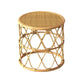 Tavolino da caffè scandinavo con piano rotondo Tavolino da cocktail in rattan