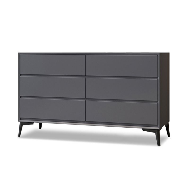 Modern Accent Chest with Drawers and 4 Bracket  Black Legs 15.7" W