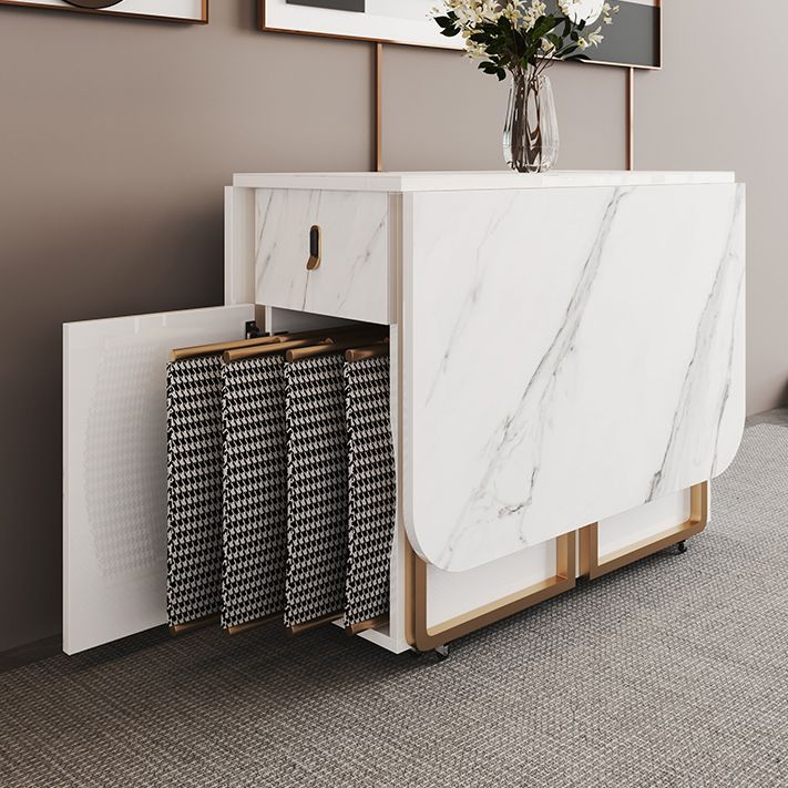 Rectangle Contemporary Sintered Stone Dining Room Set Foldable Dining Furniture for Restaurant Clearhalo 'Dining Room Sets' 'Dining Tables & Seating' 'dining_room_set' 'furn' 'furn_dining_room_set' 'Furniture' 'furniture_dining_room_set' 'Kitchen & Dining Furniture' 'kitchen&dining_furn' 'kitchen' 1200x1200_d2ced12d-a70e-421e-8f26-32f315b4c343