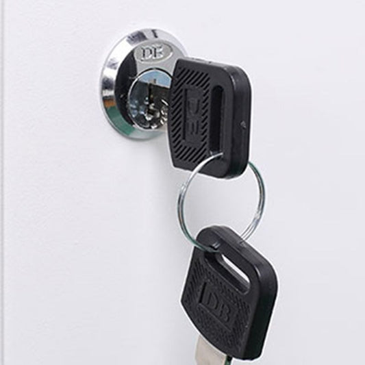 Armadio del guardaroba in metallo del guardaroba in stile moderno con serratura, 14,96 "d x 16,54" w x 39.37 "H