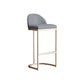 Glam Bucket Dining Stools Low Back Bar Stools with Gold Metal Base Clearhalo 'Bar Furniture' 'Bar Stools' 'bar_stools' 'furn' 'furn_bar_stools' 'Furniture' 'Kitchen & Dining Furniture' 1200x1200_d2d2f49c-5ad8-41c4-b993-6eb44a9e3da0