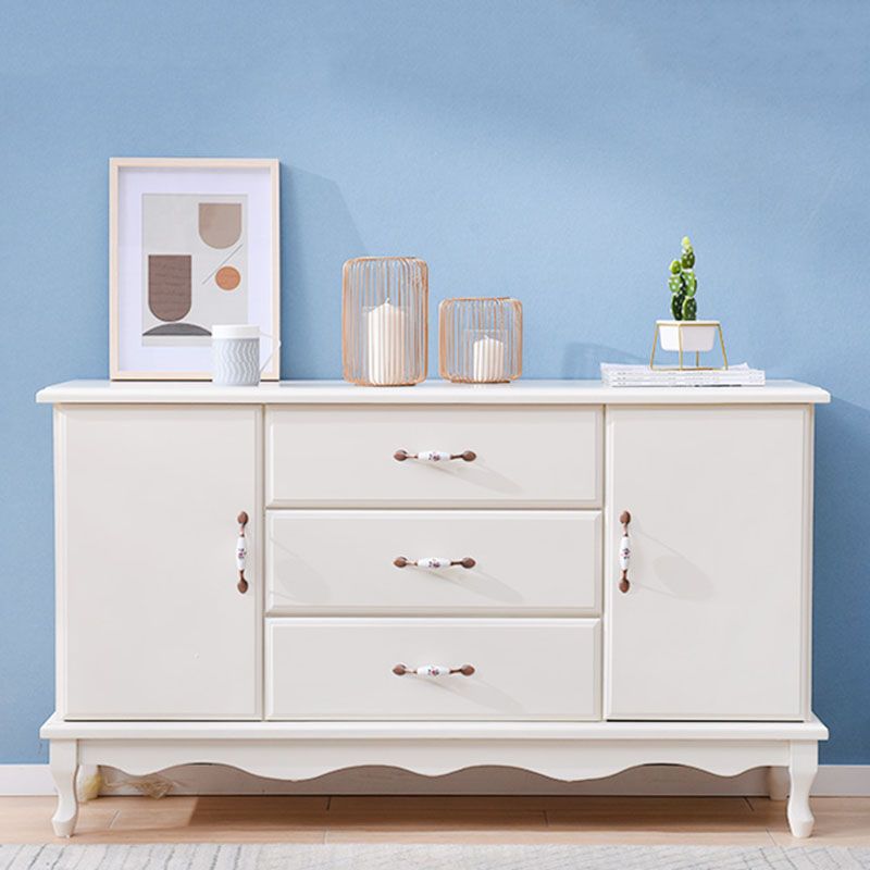 15,6-inch breedte Coastal Dresser vaste houten opbergkast met 3/6 laden