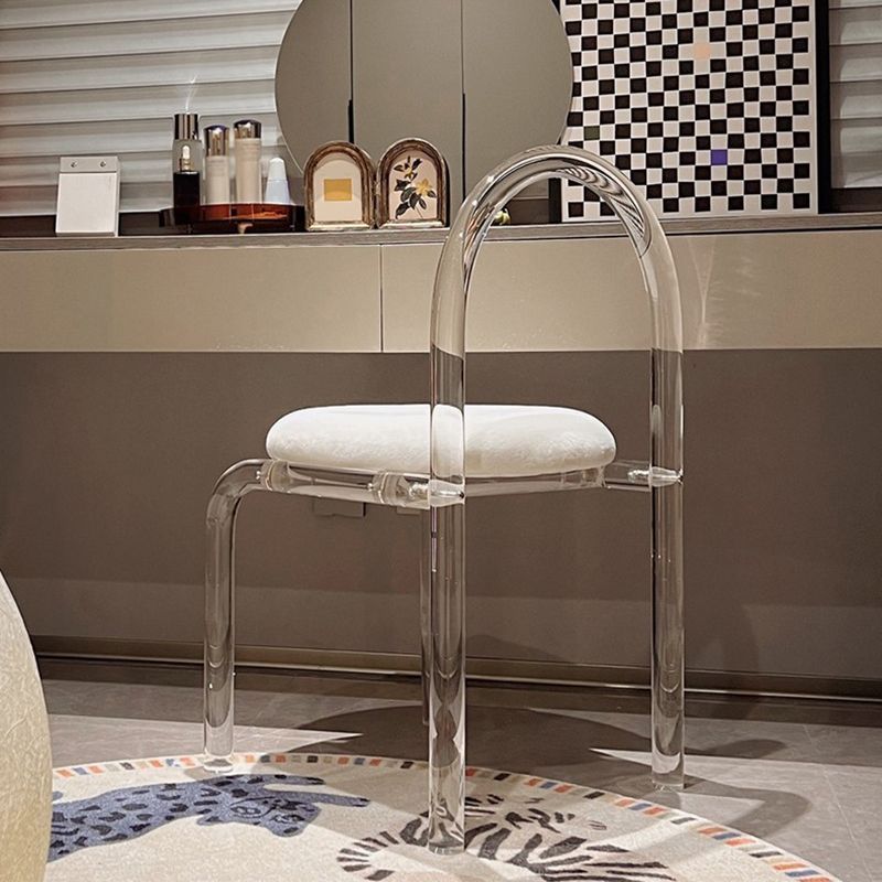 Modern Simple Side Chair Plastic Frame Side Dining Chair for Home Use Clearhalo 'Dining Chairs' 'Dining Tables & Seating' 'dining_chair' 'furn' 'furn_dining_chair' 'Furniture' 'Kitchen & Dining Furniture' 1200x1200_d2d4e20f-c293-4a40-82a7-eb4174eac6d3