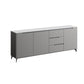 Scheda laterale in stile glam Sinterita Sinterita Sideboard con porta e cassetto per uso domestico