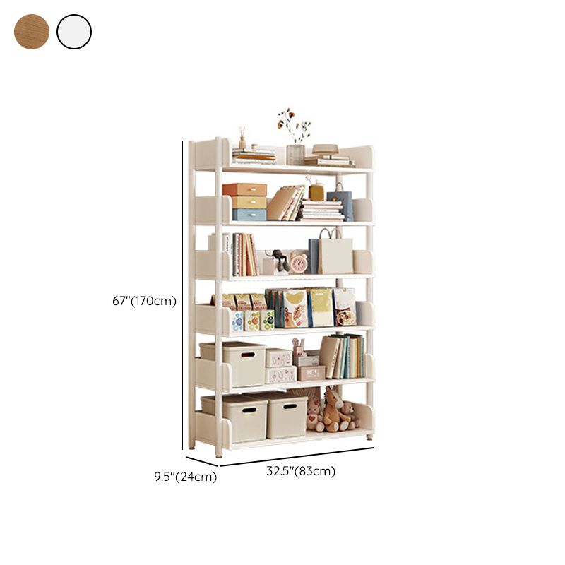 Engineered Wood Bookshelf Standard Open Back Scandinavian Bookcase Clearhalo 'Bookcases' 'furn' 'furn_bookcases' 'Furniture' 'Office Furniture' 1200x1200_d2d4fc76-bd54-461b-bdb9-3176dab1534a