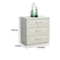 Modern White Accent Chest with Drawers 14.96" Wide Side Cabinet with Door