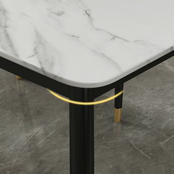 Modern Stone Rectangular Dining Table for Restaurant and Bar Clearhalo 'Dining Tables & Seating' 'Dining Tables' 'dining_table' 'furn' 'furn_dining_table' 'Furniture' 'Kitchen & Dining Furniture' 1200x1200_d2d7925d-64b3-490f-945e-719d2d09d3cd