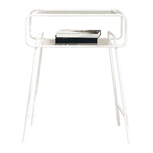 14 "W x 21" H Moderna noche de vidrio Acento de vidrio Nightsning sin cajones