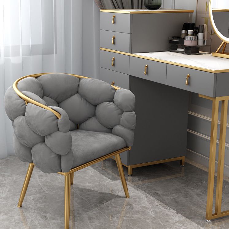 Scandinavian Velvet Armless Dining Chair Upholstered Solid Back Single Chair Clearhalo ' kitchen&dining_furn' 'Dining Chairs' 'Dining Tables & Seating' 'dining_chair' 'furn' 'furn_dining_chair' 'Furniture' 'furniture_dining_chair' 'Kitchen & Dining Furniture' 'kitchen' 1200x1200_d2d9e676-bd3b-4e88-916f-d05ecca7f569