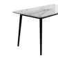 Simple Sintered Stone Kitchen Dining Table Rectangle White Dining Table with 4 Legs Base Clearhalo ' dining_table' 'Dining Tables & Seating' 'Dining Tables' 'Furniture' 'furniture_dining_table' 'Kitchen & Dining Furniture' 'kitchen&dining_furn' 'kitchen' 'kitchen_dining_table' 1200x1200_d2d9f31e-5858-4701-9ce4-1b25e33b1f38