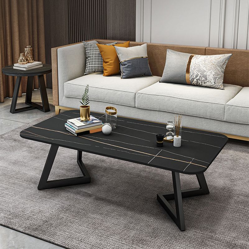 Slate Coffee Table Rectangle 17.7" High Coffee Cocktail Table Clearhalo 'Coffee & Accent Tables' 'Coffee Tables' 'coffee_tables' 'furn' 'furn_coffee_tables' 'Furniture' 'Living Room Furniture' 1200x1200_d2d9faca-0502-4ffc-bd59-b79aecb15a81