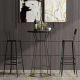 Solid Wood Bar Table Round Dining Table - 23.6" L X 23.6" W X 41.3" H Clearhalo 'Bar Furniture' 'Bar Tables' 'bar_tables' 'furn' 'furn_bar_tables' 'Furniture' 'Kitchen & Dining Furniture' 1200x1200_d2da8847-ddc3-47a3-80b8-0dfc7d51aaff