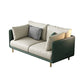 Green and White Stain Resistant Settee Sofa Leather Square Arm Loveseat Clearhalo 'furn' 'furn_sofas' 'Furniture' 'furniture_sofas' 'kitchen' 'kitchen_sofas' 'Living Room Furniture' 'Sofa' 'sofas' 1200x1200_d2da8f99-e3fe-4b83-b0ce-509b35f4b6fb