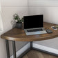 Modern Style Office Desk Solid Wood Home Use Desk with Metal Legs Clearhalo 'Furniture' 'furniture_office_desk' 'Office Desks' 'Office Furniture' 'office_desk' 1200x1200_d2dafa10-8e21-457d-954b-27d2a6846dec