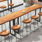 Industrial Bar Table Set 1/7 Pieces Solid Wood Bistro Set for Indoor Clearhalo 'Bar Furniture' 'furn' 'furn_home_bar_bar_sets' 'Furniture' 'Home Bars & Bar Sets' 'home_bar_bar_sets' 'Kitchen & Dining Furniture' 1200x1200_d2ded599-2c9a-4b1e-ae2a-59cfa438c560