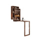 Table de bar rectangulaire en bois massif, table de salle à manger extensible pour la cuisine
