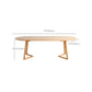 Oval Dining Table Modern Solid Wood Dining Table for Dining Room