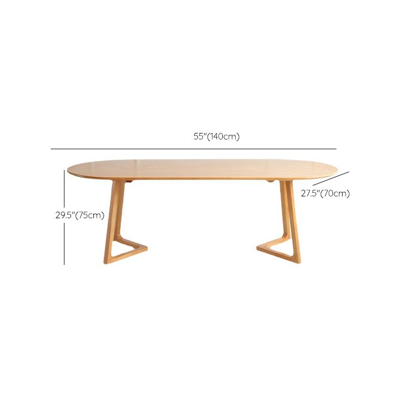 Oval Dining Table Modern Solid Wood Dining Table for Dining Room