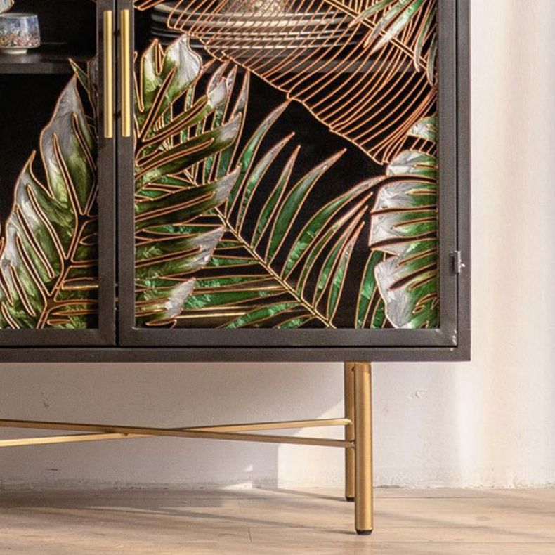 Traditional Wood Display Stand Glass Doors Storage Cabinet for Living Room Clearhalo 'Display & China Cabinets' 'display_china_cabinets' 'furn' 'furn_display_china_cabinets' 'Furniture' 'Kitchen & Dining Furniture' 1200x1200_d2e31146-4aec-4d02-aa32-50214001cca6