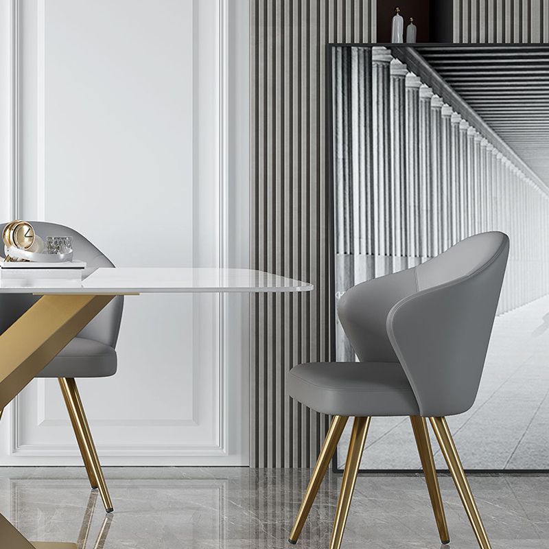 Metal Traditional Luxury Rectangle Table White Sintered Stone Table for Dining Room Clearhalo ' dining_table' 'Dining Tables & Seating' 'Dining Tables' 'furn' 'furn_dining_table' 'Furniture' 'furniture_dining_table' 'Kitchen & Dining Furniture' 'kitchen&dining_furn' 'kitchen' 'kitchen_dining_table' 1200x1200_d2e38c95-95f2-4699-95fa-884157b484d5