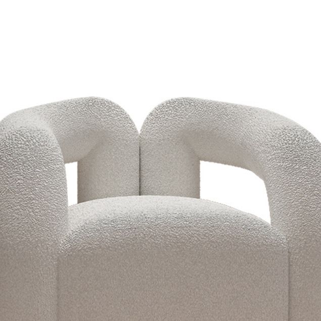 Sofá blanco contemporáneo con brazo de esmoquin y espalda apretada en lana