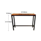 Brown Wood Bar Dining Table with Rectangle Table Top Trestle Table - 41.3" H Clearhalo 'Bar Furniture' 'Bar Tables' 'bar_tables' 'furn' 'furn_bar_tables' 'Furniture' 'furniture_bar_tables' 'Kitchen & Dining Furniture' 1200x1200_d2e62e43-ee6b-484a-9ff2-a7634bfefadc