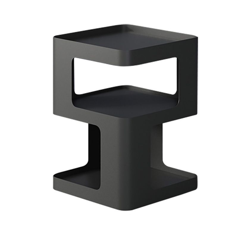 Tavolo da tavolo ad angolo contemporaneo largo da 15 "tavolo accento di archiviazione quadrata