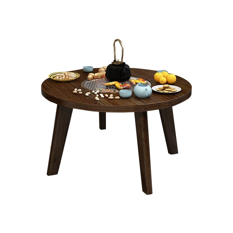 Farmhouse 4 Beine Walnusstisch Massivholz Cocktailtisch für Wohnzimmer