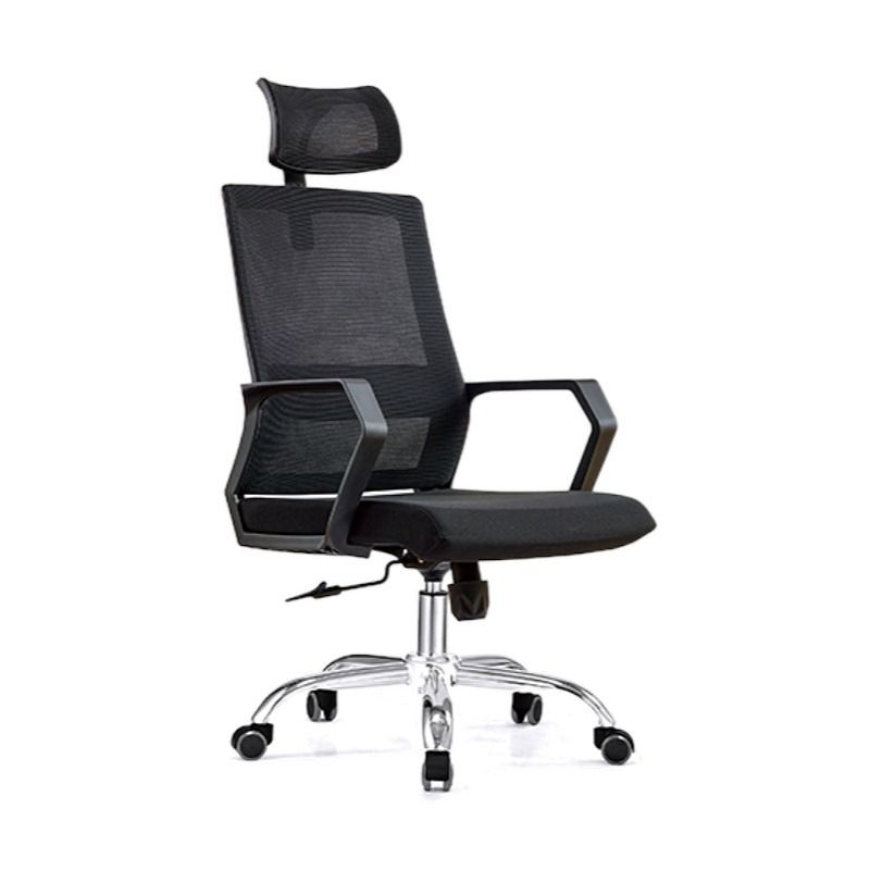 Modern & Contemporary Arm Chair Microfiber Black High Back Chair Clearhalo 'furn' 'furn_office_chair' 'Furniture' 'Office Chairs' 'Office Furniture' 'office_chair' 1200x1200_d2e92885-90ed-452d-bb62-76e5f65e5279
