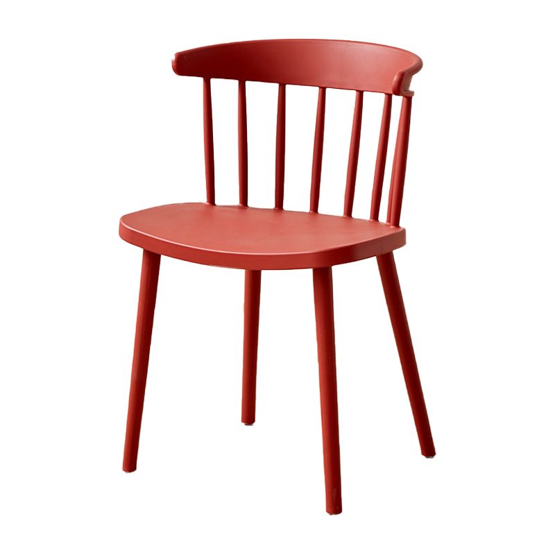 Plastic Scandinavian Side Chair Windsor Back Indoor-Outdoor Chair Clearhalo 'Dining Chairs' 'Dining Tables & Seating' 'dining_chair' 'furn' 'furn_dining_chair' 'Furniture' 'furniture_dining_chair' 'Kitchen & Dining Furniture' 1200x1200_d2eb4278-e055-4b3a-b810-8c5abe65a868