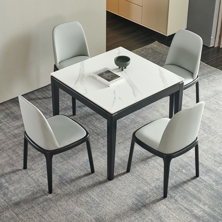 Industrial Square Shape White Table Sintered Stone Standard Dining Table for Kitchen Clearhalo ' dining_table' 'Dining Tables & Seating' 'Dining Tables' 'furn' 'furn_dining_table' 'Furniture' 'furniture_dining_table' 'Kitchen & Dining Furniture' 'kitchen&dining_furn' 'kitchen' 'kitchen_dining_table' 1200x1200_d2ebd821-49bd-4c10-9af4-09ca5b936d1d