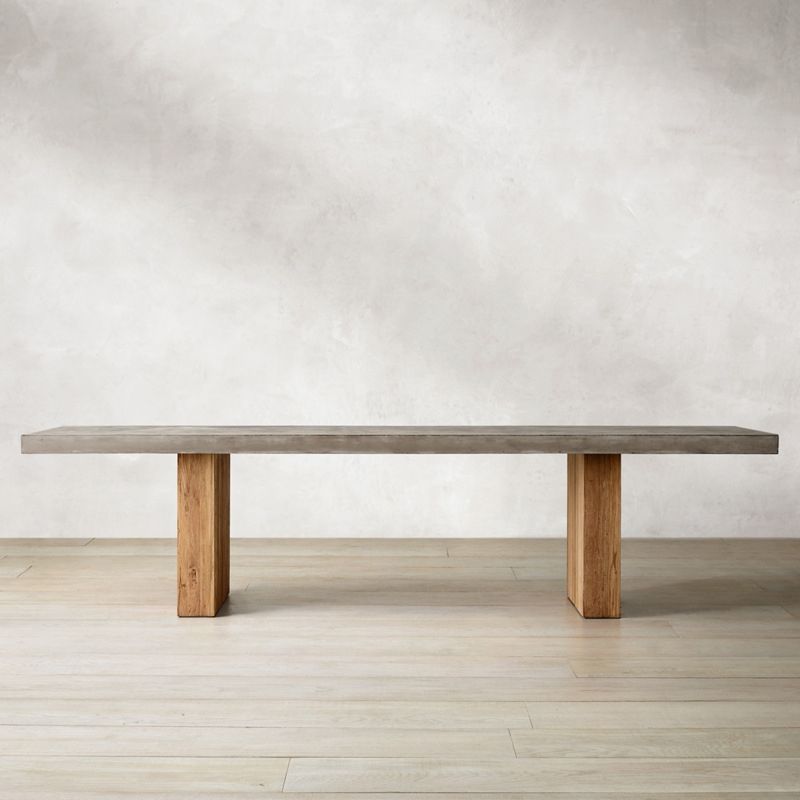 Rectangle Double Pedestal Dining Table Modern Wood Base Table for Kitchen Clearhalo 'Dining Tables & Seating' 'Dining Tables' 'dining_table' 'furn' 'furn_dining_table' 'Furniture' 'Kitchen & Dining Furniture' 1200x1200_d2ec33aa-58c7-4589-8602-ce6ca54a8733