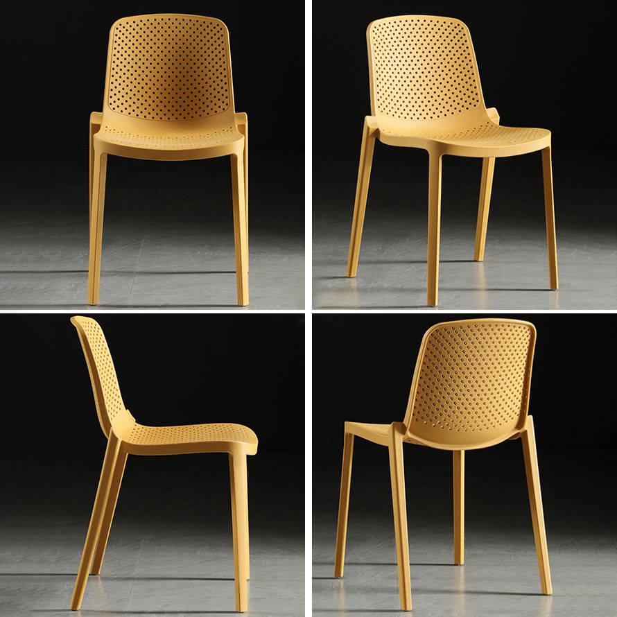 Home Contemporary Side Chair Solid Back Plastic Stackable Dining Room Chair Clearhalo ' kitchen&dining_furn' 'Dining Chairs' 'Dining Tables & Seating' 'dining_chair' 'furn' 'furn_dining_chair' 'Furniture' 'furniture_dining_chair' 'Kitchen & Dining Furniture' 'kitchen' 1200x1200_d2ecf668-8877-4f92-8a90-ae0d4d37602b